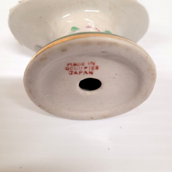 Womens Bust Occupied Japan Porcelain Vintage 1940s Gold Rose Lace No Chips Crack - Picture 9 of 9